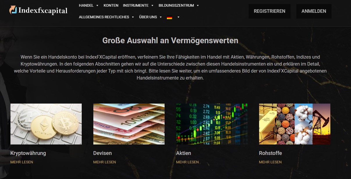 IndexFXCapital Assets