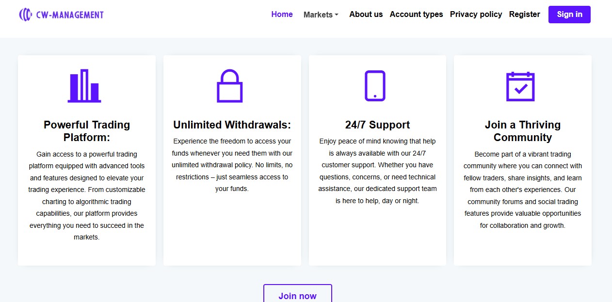 CW Management Key Features
