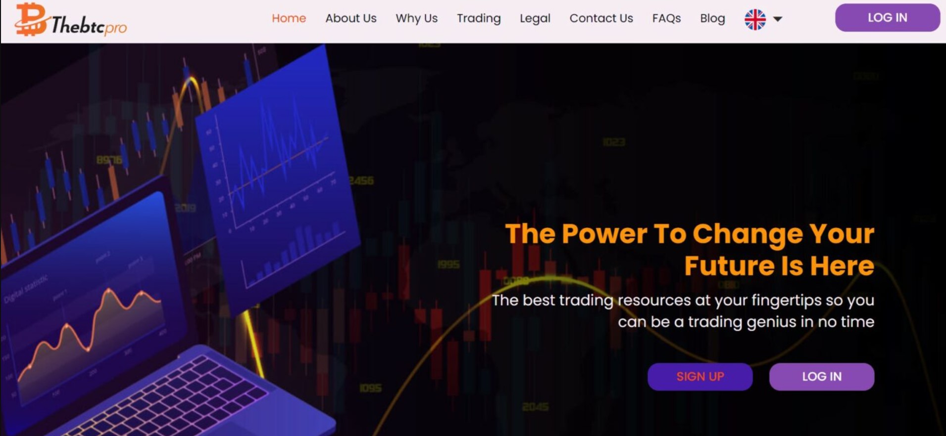 The BTC Pro website